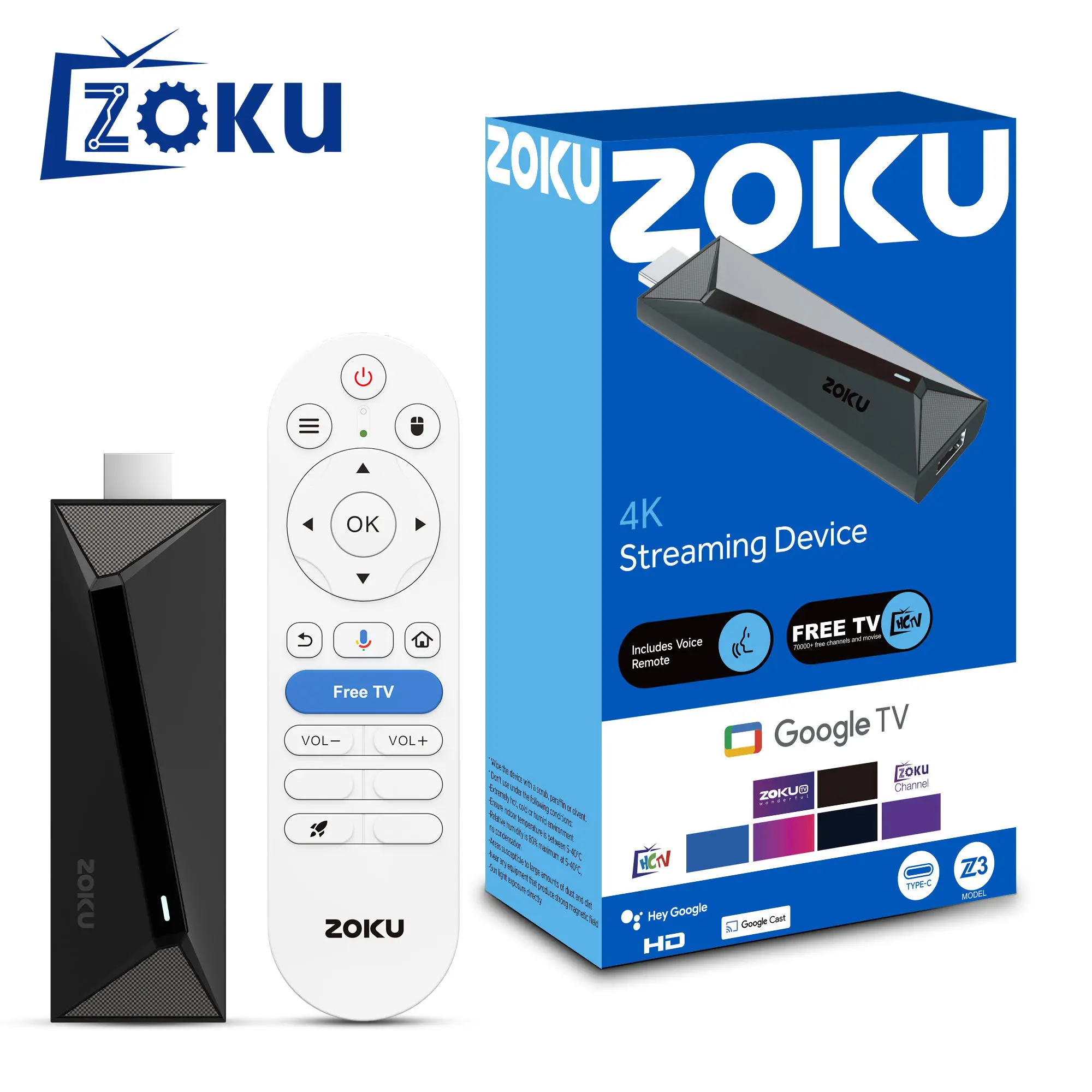 ZOKU Z3 TV Stick with Android 14
