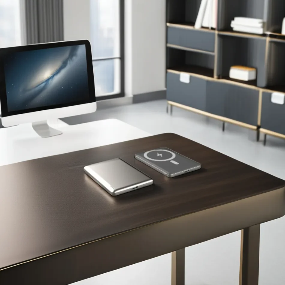 10000 Mah Aluminum Alloy 15w Fast Charging Wireless Charger Power Bank Station - Image 4