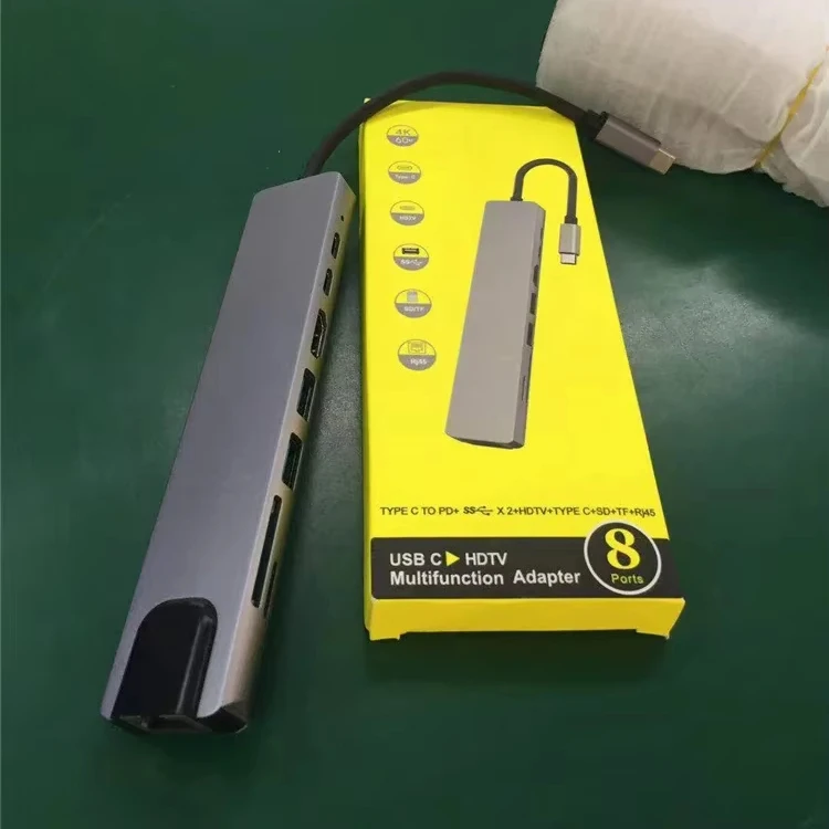 10-in-1 USB Hub with HD 4K USB C PD 100W & 10Gbps USB 3.0 Adapter for Mac Mini/PC/Laptop-Industrial Gaming & Home Use