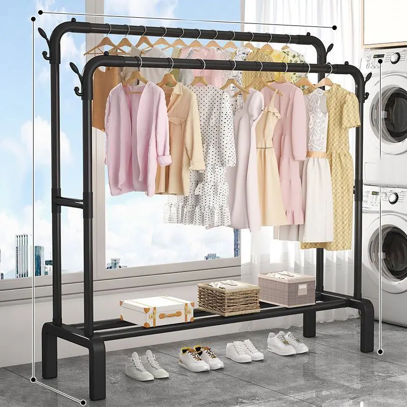 Modern Bedroom Coat Racks And Clothes Hanger Stand With Shoe Rack - Image 3