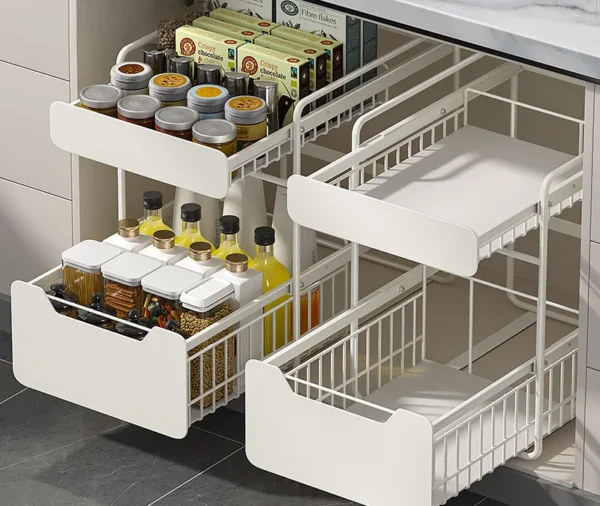 Multifunctional Kitchen Metal Storage Rack