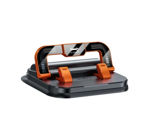 2-in-1 ID Plate Space Smart Design Table Dashboard Car Organizer Accessory with Foldable Phone Holder for Gift