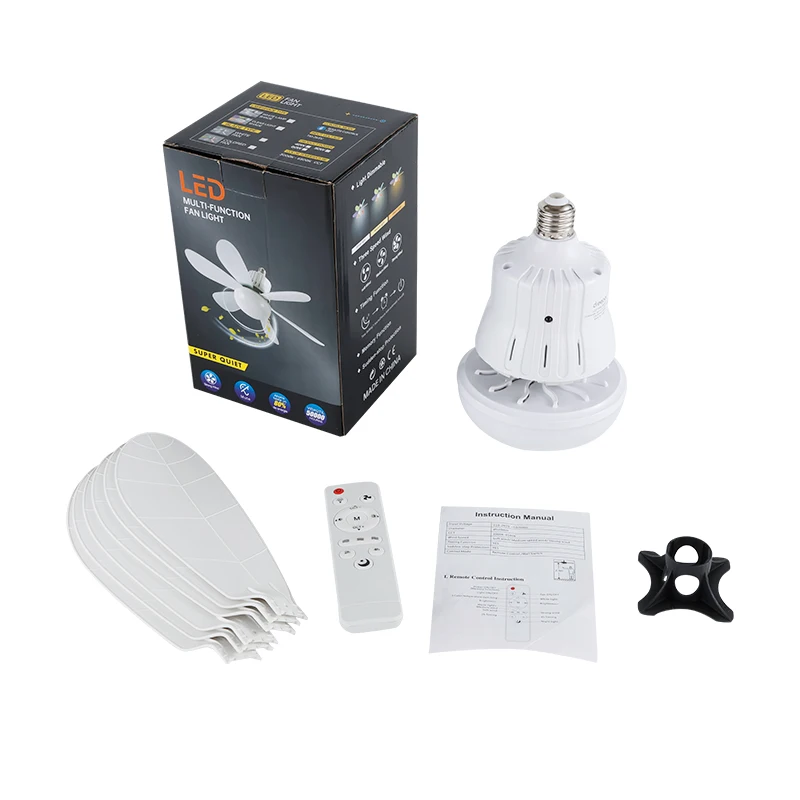 Mini Intelligent Remote Control Ceiling Fan with LED Light - Image 2