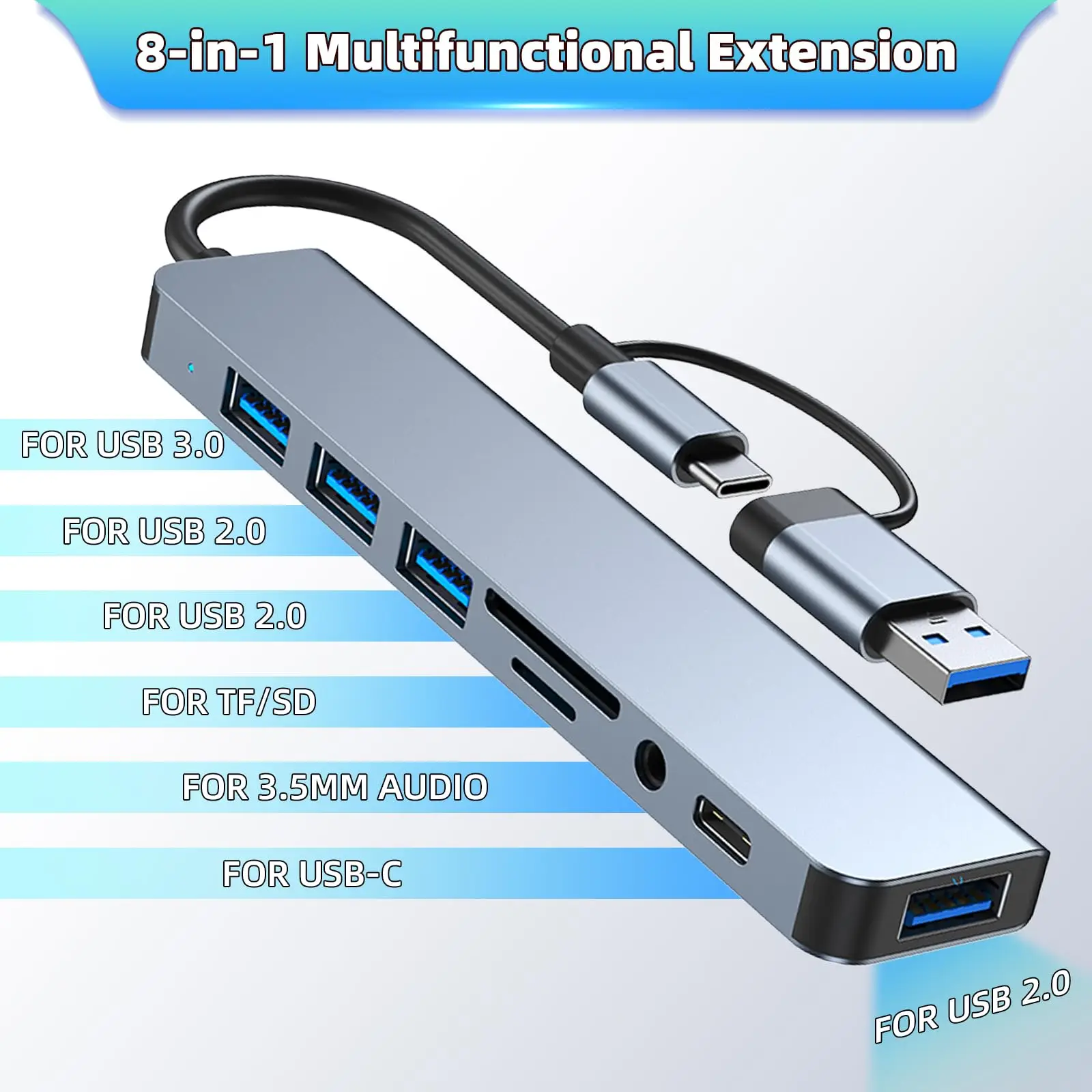 10-in-1 USB Hub with HD 4K USB C PD 100W & 10Gbps USB 3.0 Adapter for Mac Mini/PC/Laptop-Industrial Gaming & Home Use - Image 3