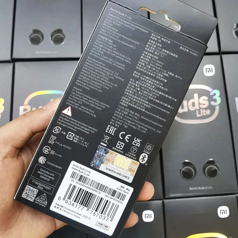 xiaomi Redmi Buds 3 Lite Audifonos Mi Airdots 2 Earbuds Bt Tws 4 Pro Airbuds True Wireless Basic Auriculares Earphones Headphone - Image 3