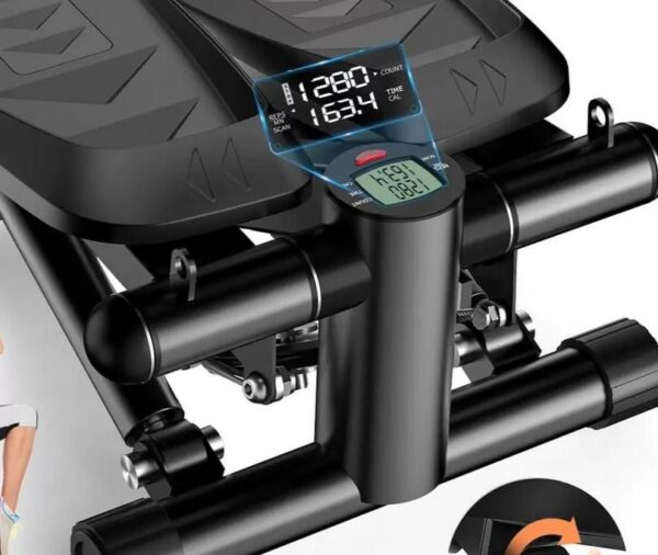 VitalLeap Steppers for Exercise at Home, Adjustable Pedal Height Mini Stepper with Resistance Bands, Stair Stepper with 330lbs Loading Capacity, Portable Exercise Equipment Comes with Stepper Mat