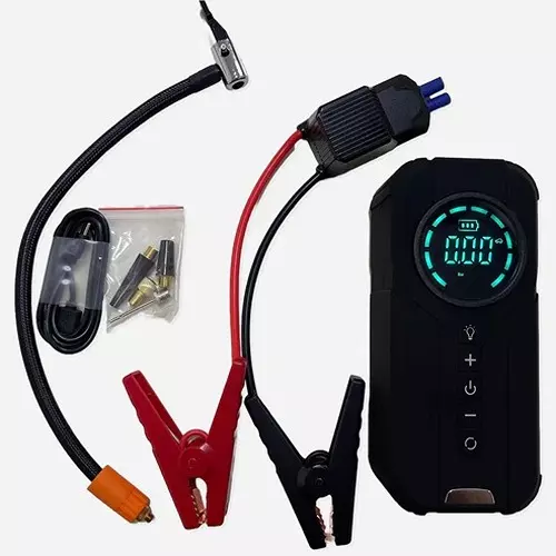 4-In-1 Portable Car Jump Starter and Air Compressor