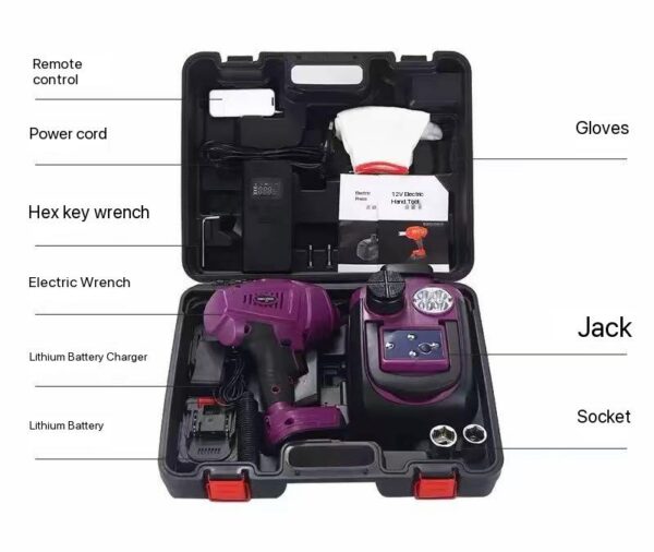 12V Electric Hydraulic Car Jack Set