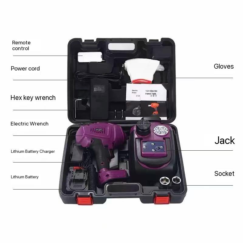 12V Electric Hydraulic Car Jack Set