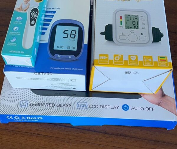Health Combo (Digital Scale,Thermometer, BP Monitor, Blood Glucose Meter)